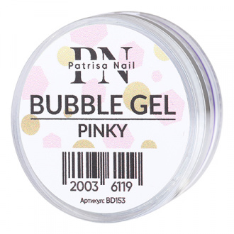 Patrisa Nail, Гель для дизайна Bubble Pinky, 5 г