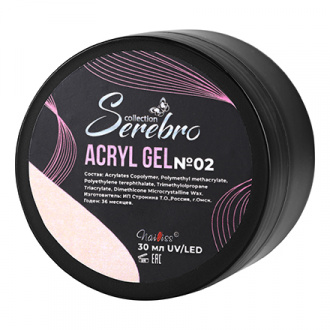 Serebro, Acryl Gel №02, 30 мл