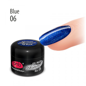 PNB, Гель-паста Shimmer №06, Blue (УЦЕНКА)