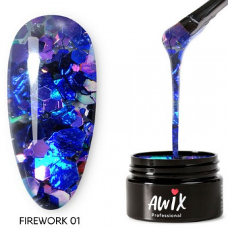 AWIX Professional, Гель-лак Firework №01