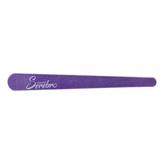 Serebro, Пилки для ногтей, тонкие, фиолетовые, 100/180, 5 шт.
