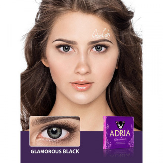 Adria, Контактные линзы Glamorous Black, 2 шт.