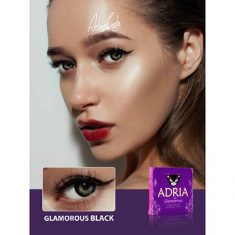 Adria, Контактные линзы Glamorous Black, 2 шт.