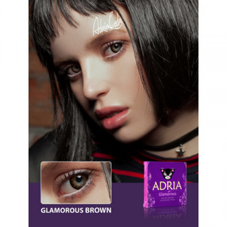 Adria, Контактные линзы Glamorous Brown, 2 шт.