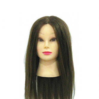 JessNail, Голова учебная №18, 55 см, натуральные волосы 70%