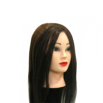 JessNail, Голова учебная №4, 60 см, натуральные волосы 70%
