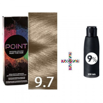 POINT, Крем-краска для волос 9.7 и крем-окислитель 9%