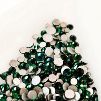 Набор, Puf, Стразы стеклянные Emerald, 400 шт., 2 шт.