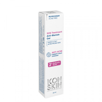 Icon Skin, Гель для точечного нанесения против воспалений SOS Treatment, 20 мл