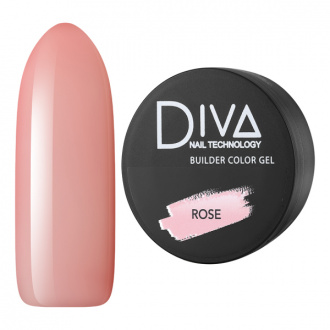 Diva Nail Technology, Трехфазный гель Builder Color, Rose