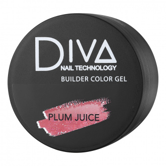 Diva Nail Technology, Трехфазный гель Builder Color, Plum Juice