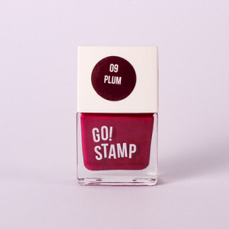 Go!Stamp, Лак для стемпинга №09, Plum (УЦЕНКА)