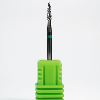 AWIX Professional, Фреза твердосплавная для левшей "Острый конус" D=2,3 мм , зеленая