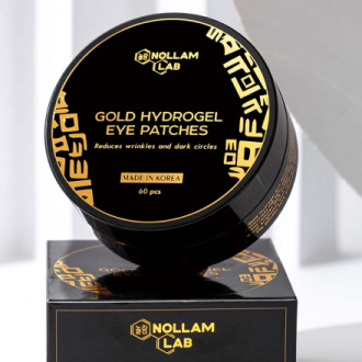 Nollam Lab, Премиальные золотые гидрогелевые патчи для глаз Gold Hydrogel, 60 шт.