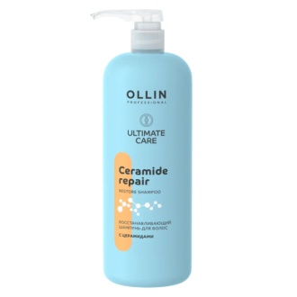 OLLIN, Шампунь для волос Ultimate Care Ceramide Repair, 1000 мл