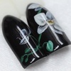 Рисуем орхидею на ногтях