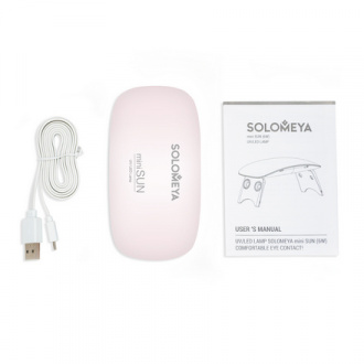 Solomeya, Лампа UV/LED mini Sun, 6W, розовая
