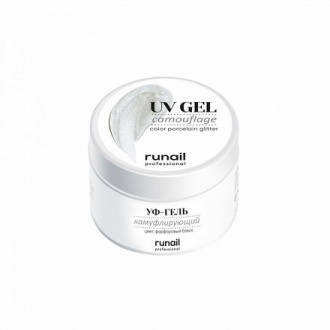 ruNail, Камуфлирующий UV-гель, фарфоровый блеск, 30 г