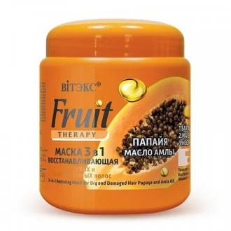 Витэкс, Маска для волос Fruit Therapy 3 в 1, папайя и масло амлы, 450 мл