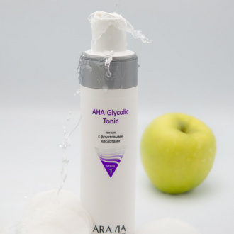ARAVIA Professional, Тоник с фруктовыми кислотами AHA - Glycolic, 250 мл