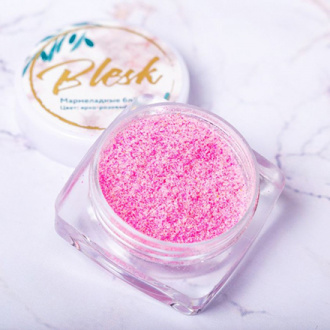 Blesk, Дизайн для ногтей «Мармеладные блестки», ярко-розовый