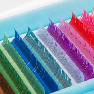 TNL, Цветные ресницы на ленте Color Boom 0,10/11 мм, D-изгиб