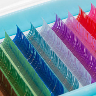 TNL, Цветные ресницы на ленте Color Boom 0,10/12 мм, D-изгиб