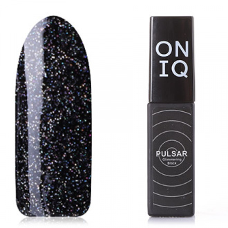 Гель-лак ONIQ Pulsar №157s, Glimmering Black