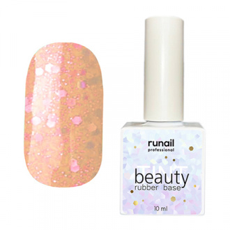 ruNail, Каучуковая база beautyTINT Glitter Mix №6770