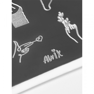 AWIX Professional, Пластина для стемпинга №082