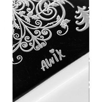 AWIX Professional, Пластина для стемпинга №084 «Новый год»