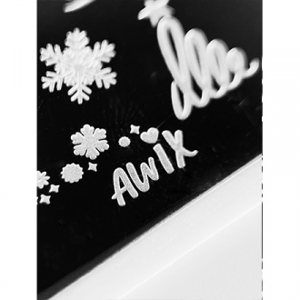 AWIX Professional, Пластина для стемпинга №105 «Новый год»