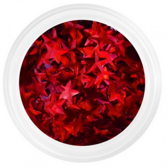 Patrisa Nail, Камифубуки «Звездочки 3D», красные, голография