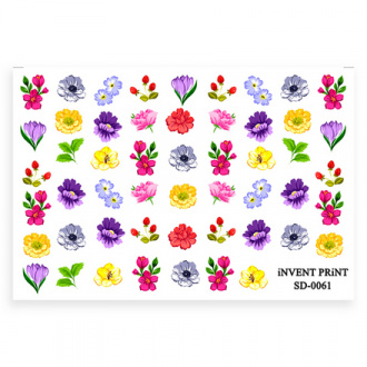 iNVENT PRiNT, Слайдер-дизайн «Цветы. Листья» №SD-61