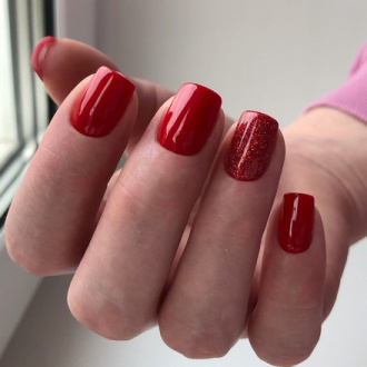INOX nail professional, Гель-лак №019, Красная шпилька