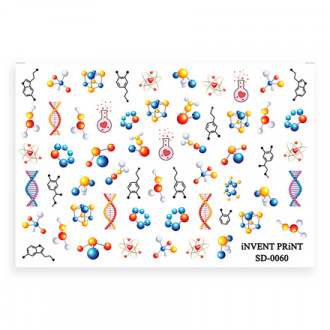 Набор, iNVENT PRiNT, Слайдер-дизайн «Молекулы» №SD-60, 3 шт.