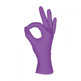 mediOk, Перчатки нитриловые, пурпурные, размер S, 100 шт.