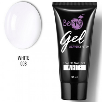 JessNail, Гель акриловый Berry №008, White