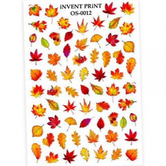 iNVENT PRiNT, Слайдер-дизайн «Осень. Веточки. Листья» №OS-12