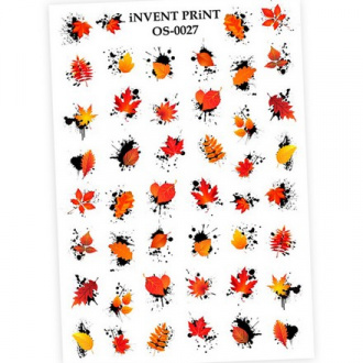 iNVENT PRiNT, Слайдер-дизайн «Осень. Веточки. Листья» №OS-27