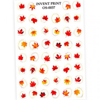 iNVENT PRiNT, Слайдер-дизайн «Осень. Веточки. Листья» №OS-37