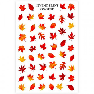 Набор, iNVENT PRiNT, Слайдер-дизайн «Осень. Веточки. Листья» №OS-85F, 2 шт.