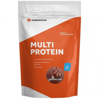 Pureprotein, Мультикомпонентный протеин «Мокаччино», 1 кг