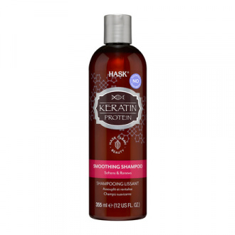 HASK, Шампунь для придания гладкости волосам с протеином Кератина Keratin Protein Smoothing Shampoo, 355 мл