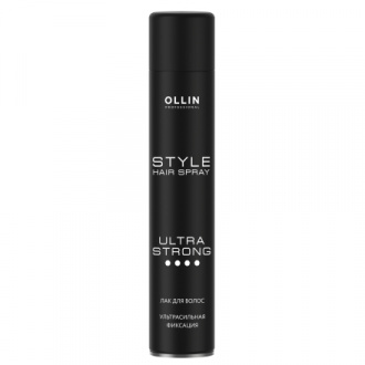 OLLIN, Лак для волос ультрасильной фиксации Style, 500 мл