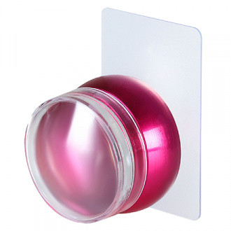 iNVENT PRiNT, Металлический штамп для стемпинга + скрапер, розовый