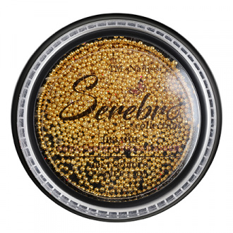 Serebro, Бульонки металлические 1 мм, золотые