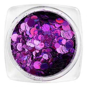 Serebro, Дизайн для ногтей «Лазерный блеск», фиолетовый