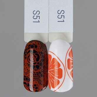Swanky Stamping, Лак для стемпинга №S51, Vermillion Orange