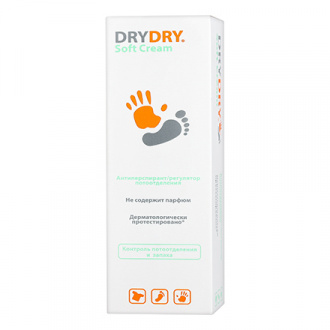 DRY DRY, Антиперспирант-регулятор потоотделения Soft Cream, 50 мл